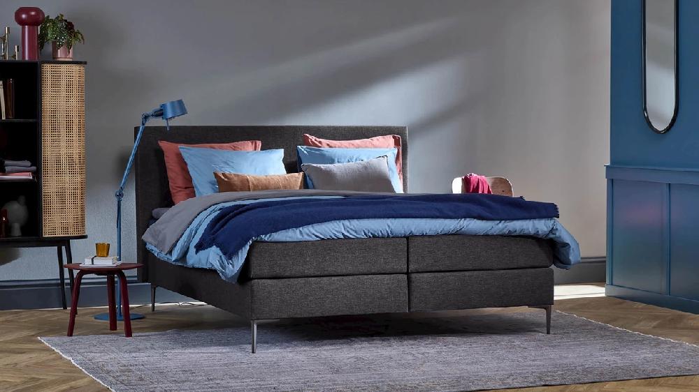beter bed Boxspring Emerald vlak met gestoffeerd matras