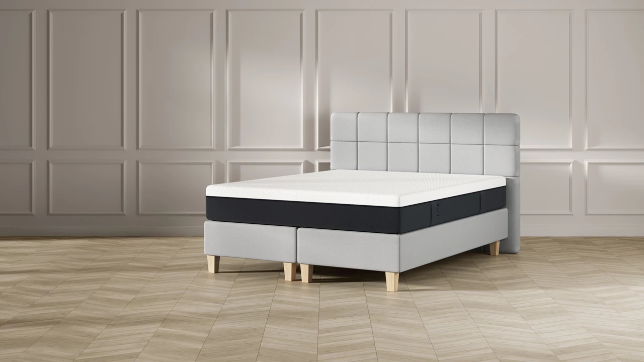 beter bed Boxspring Emma Deluxe Elegant vlak met Emma Original matras