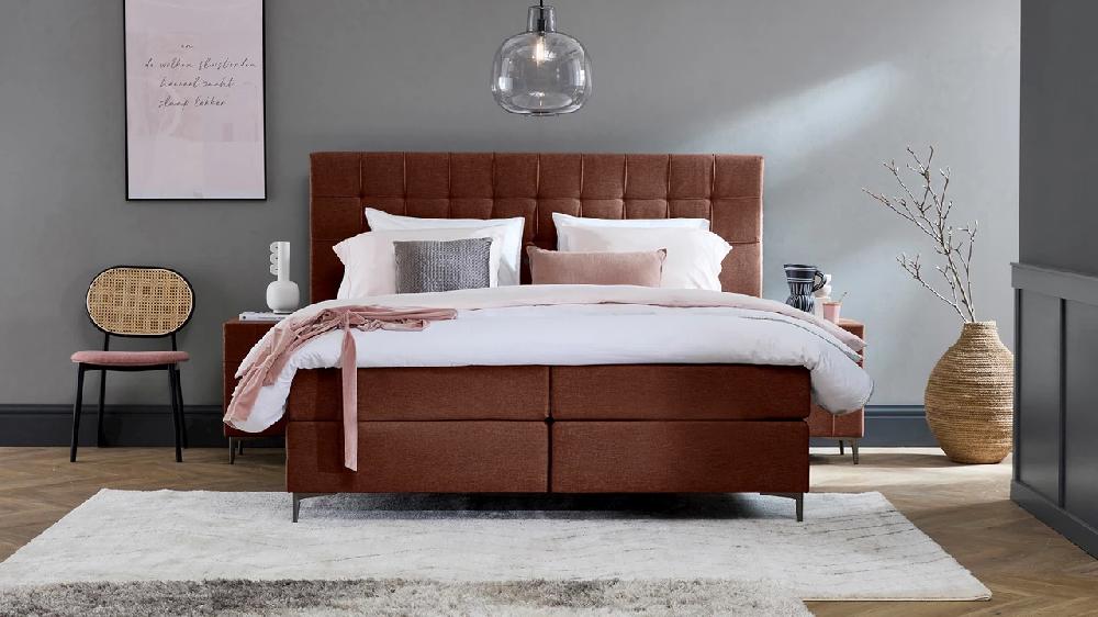 Beter Bed Boxspring Jade Vlak Met Gestoffeerd Matras