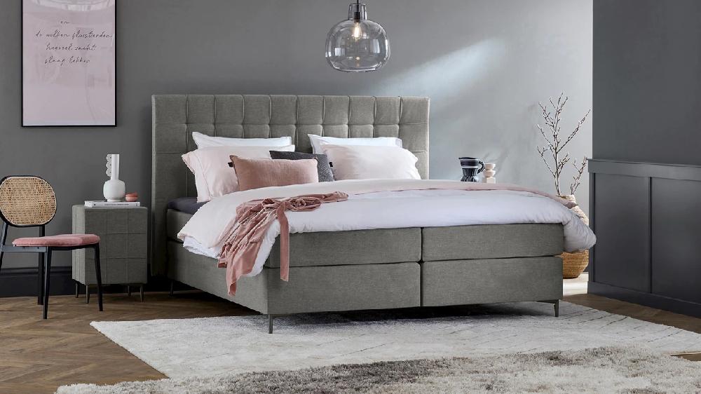 beter bed Boxspring Jade vlak met gestoffeerd matras beter bed Boxspring Jade vlak met gestoffeerd matras