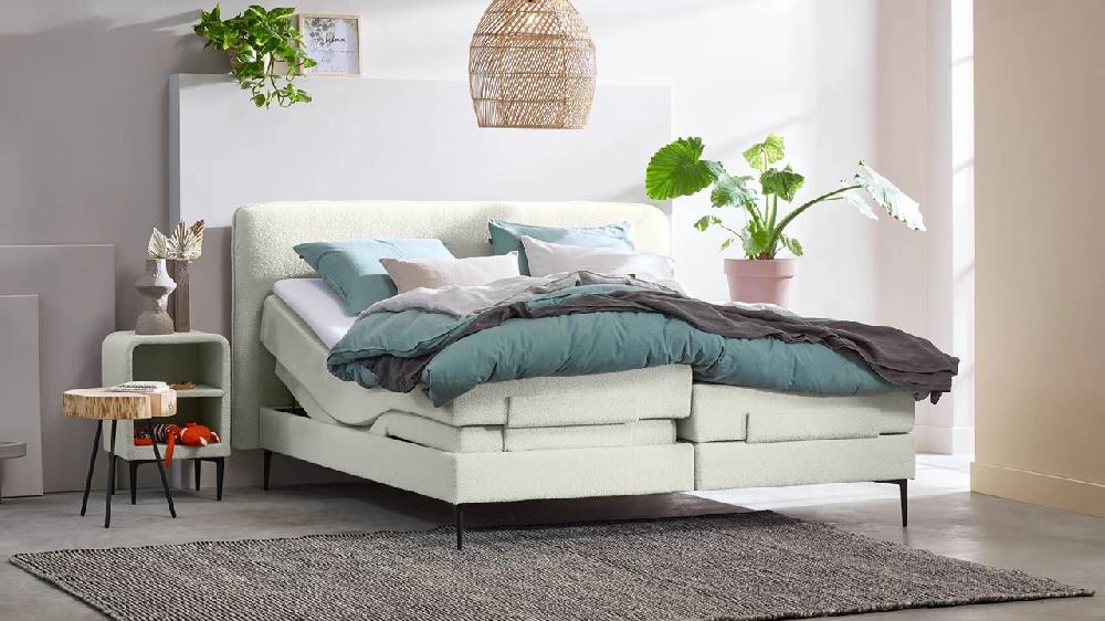 beter bed Boxspring Quartz verstelbaar met gestoffeerd matras