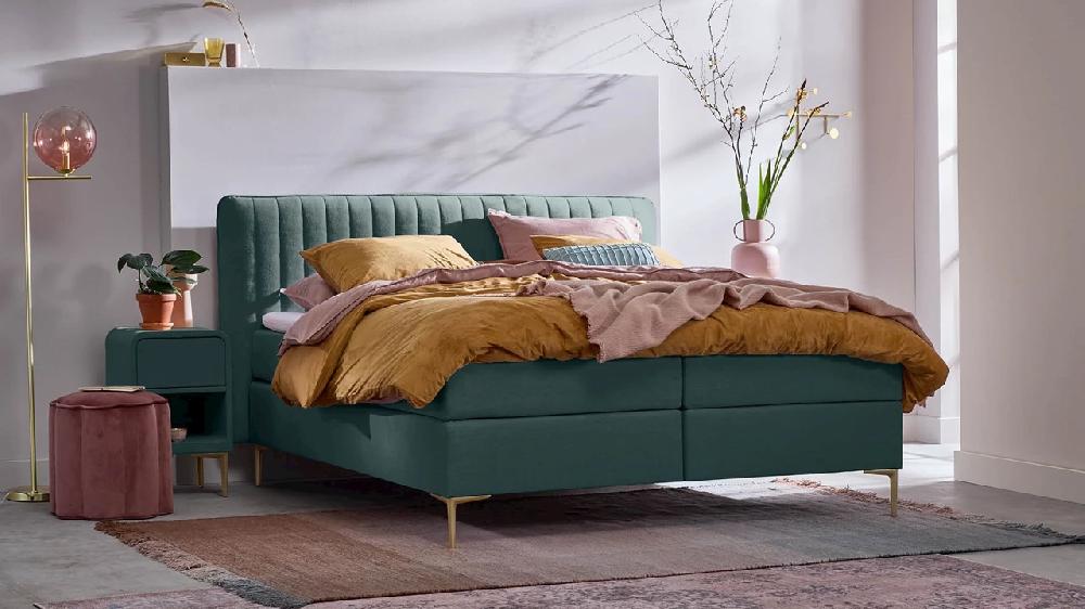 beter bed Boxspring Ruby vlak met gestoffeerd matras