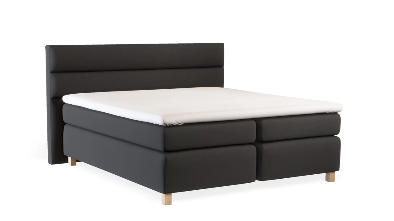 beter bed Boxspring Solid Lina vlak met gestoffeerd matras