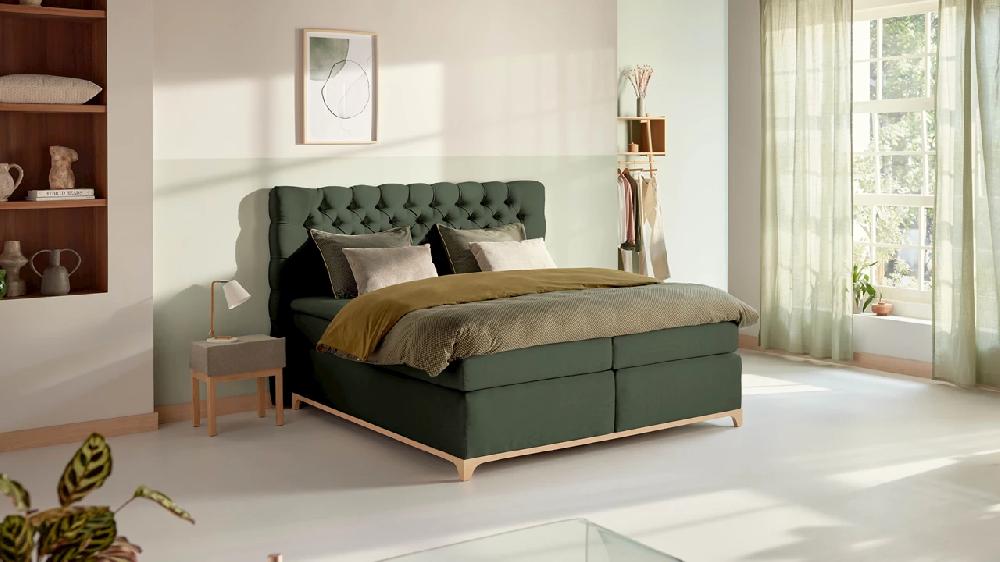 beter bed Boxspring Unik Elit vlak met gestoffeerd matras