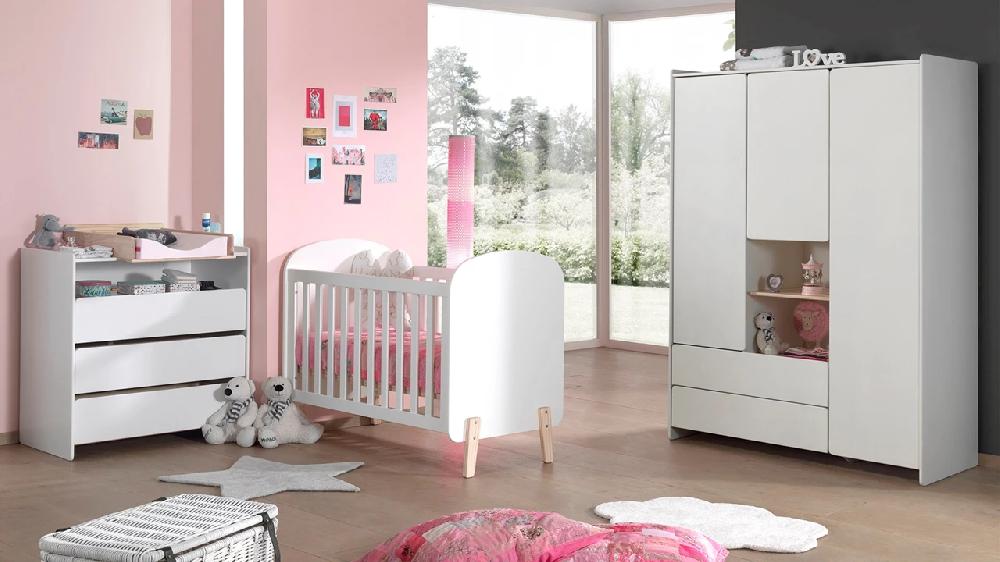 beter bed Complete babykamer Kiddy met commode opzet en kast 3-deurs