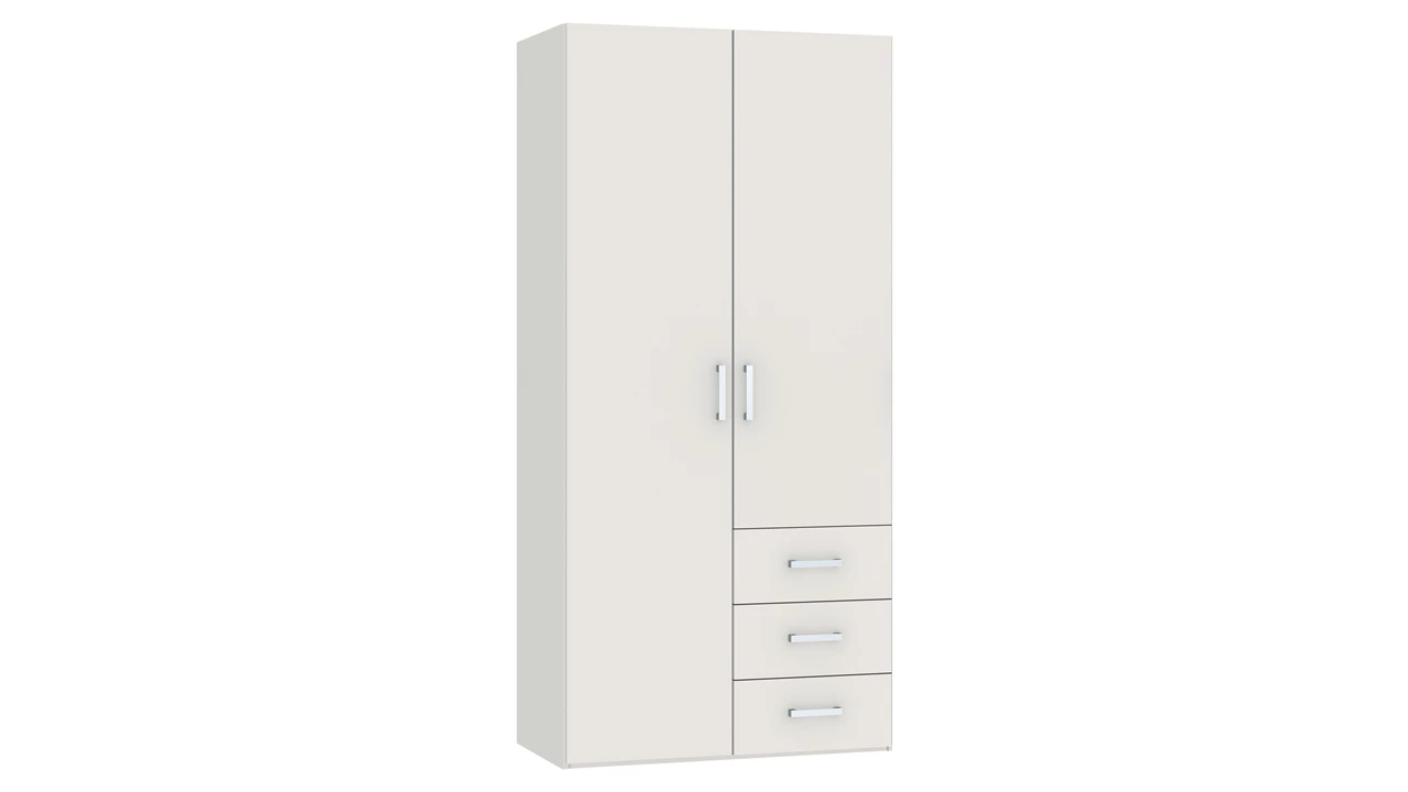 Beter Bed Draaideurkast Compact Met Laden En Houten Deuren