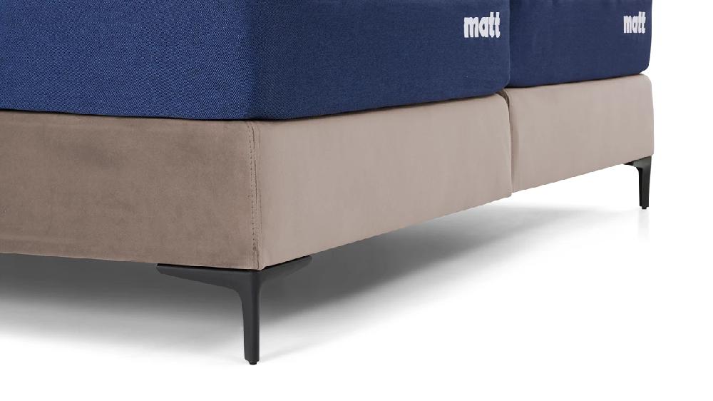 Beter Bed Matt Sleeps Boxspring Velvet Stroken Vlak Met Matras Matt