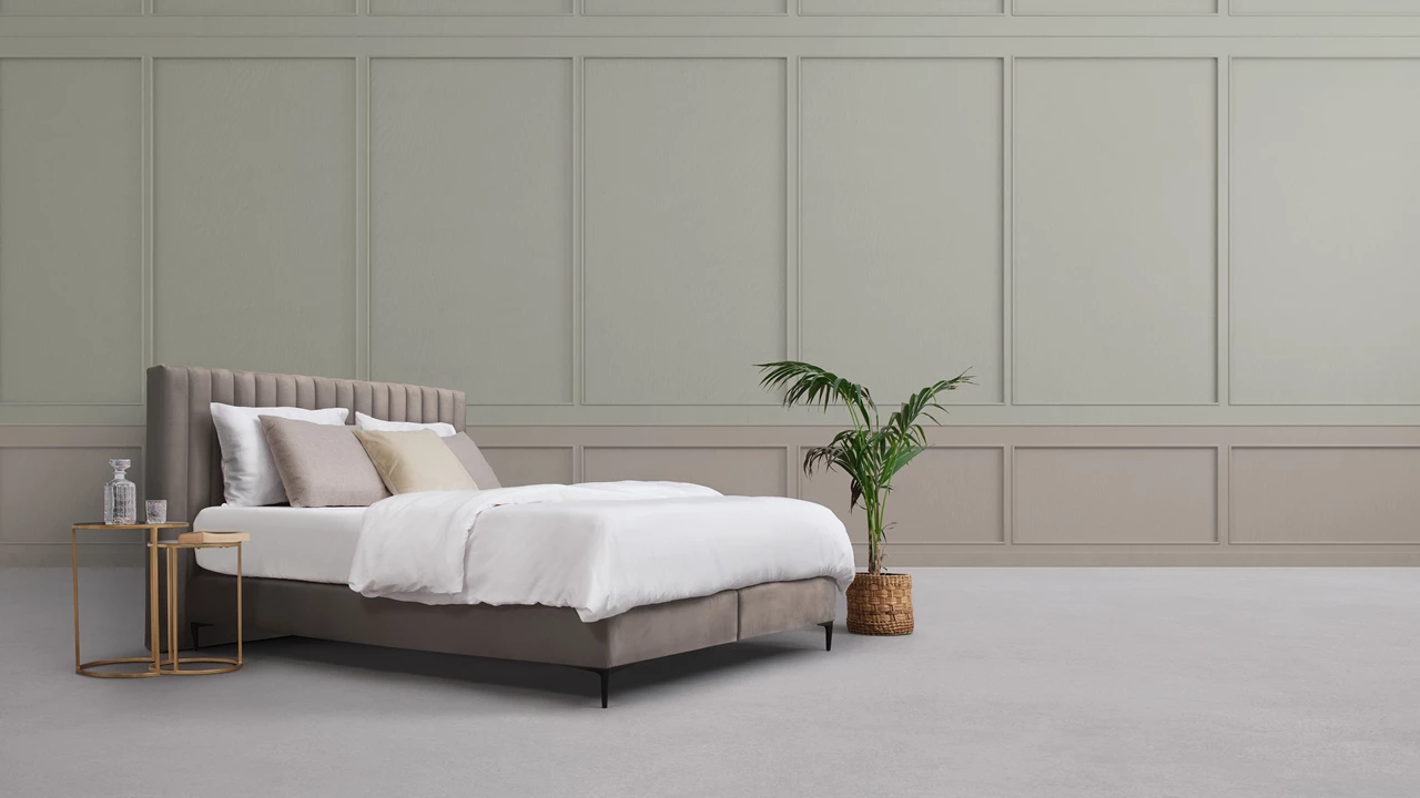 beter bed Matt Sleeps Boxspring Velvet stroken vlak met matras Matt