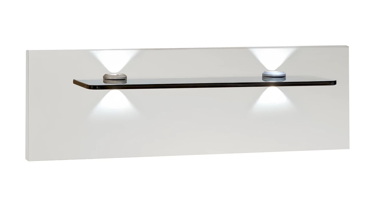 beter bed Nachtkast paneel met glas en verlichting Bienne