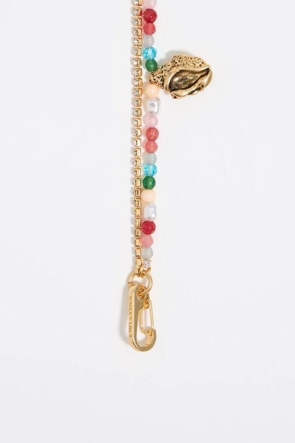 Bimba & Lola Armband Dubbel Kralen En Vissen Veelkleurig