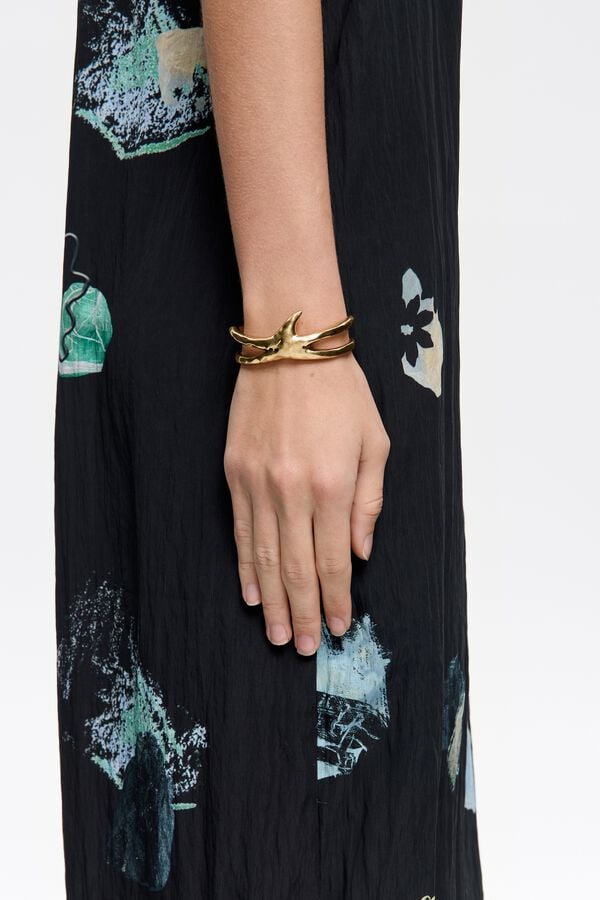 Bimba & Lola Armband Ster Structuur Goudkleurig Verouderd