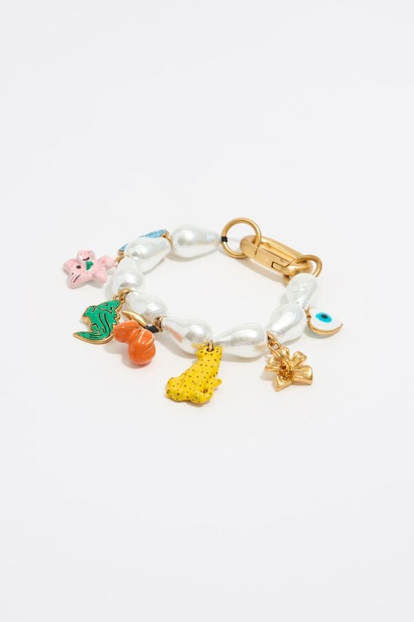 bimba & lola Armband parels charms jungle