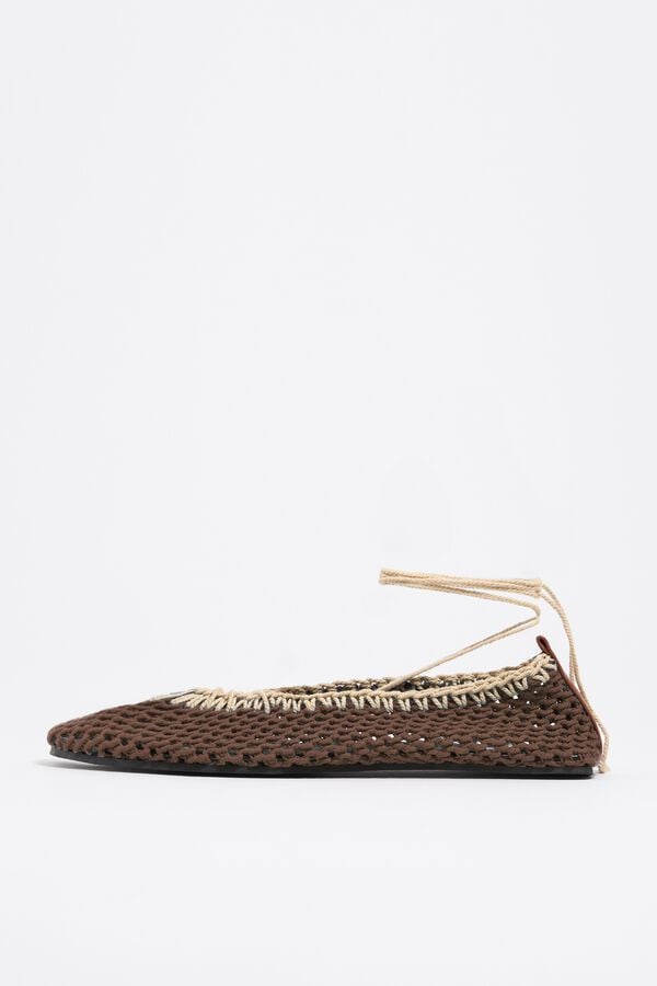 bimba & lola Ballerina crochet bruin