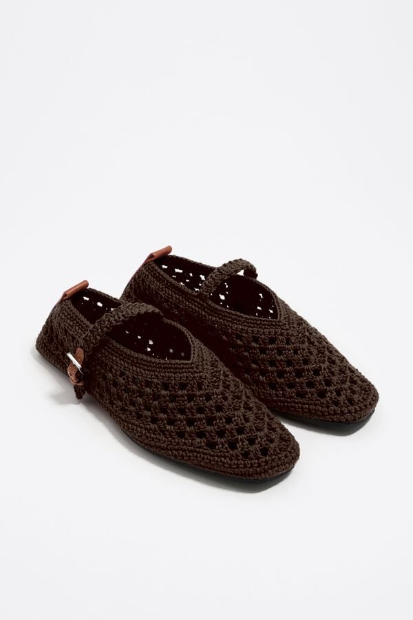 Bimba & Lola Ballerina Crochet Chocoladebruin