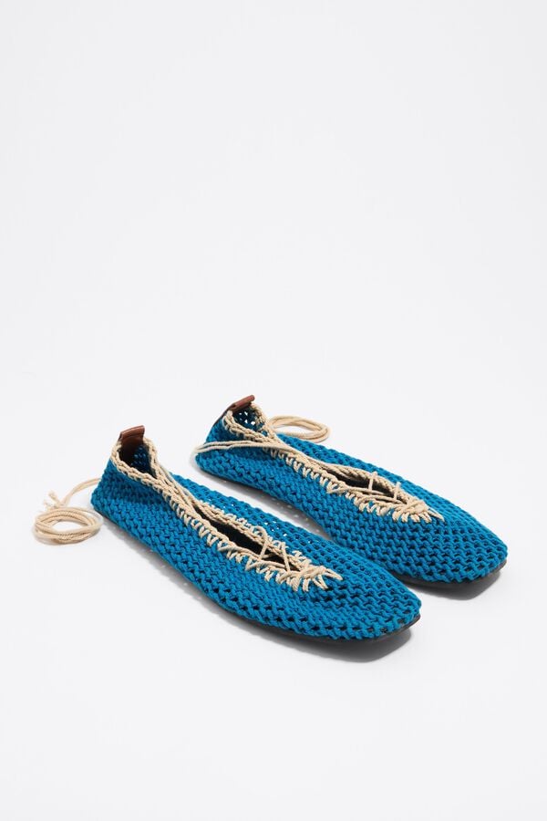 Bimba & Lola Ballerina Crochet Elektrisch Blauw