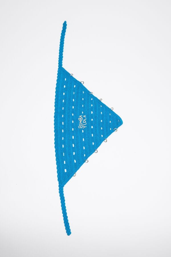 Bimba & Lola Bandana Crochet Blauw