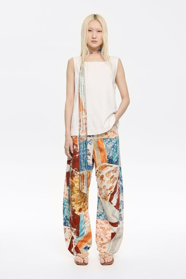 bimba & lola BARREL - Jeans patchwork oranje