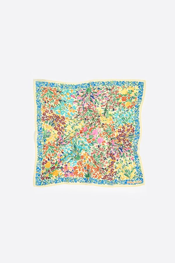 Bimba & Lola Bedeltje Sjaal Bloemen Veelkleurig