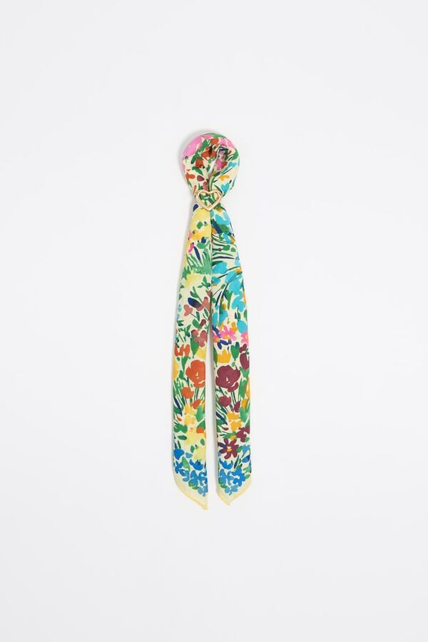 bimba & lola Bedeltje sjaal bloemen veelkleurig