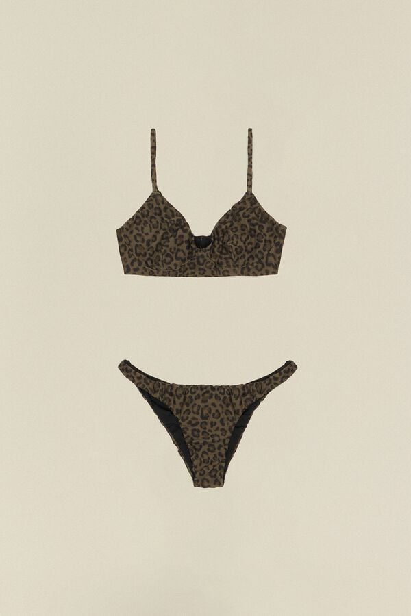 bimba & lola Bikini Daniele luipaard kaki