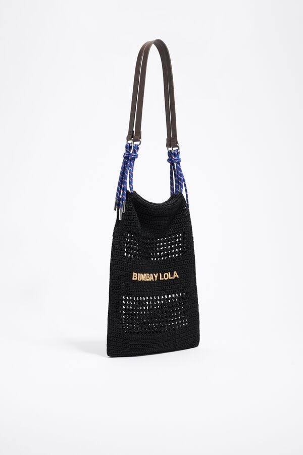 bimba & lola Draagtas crochet zwart