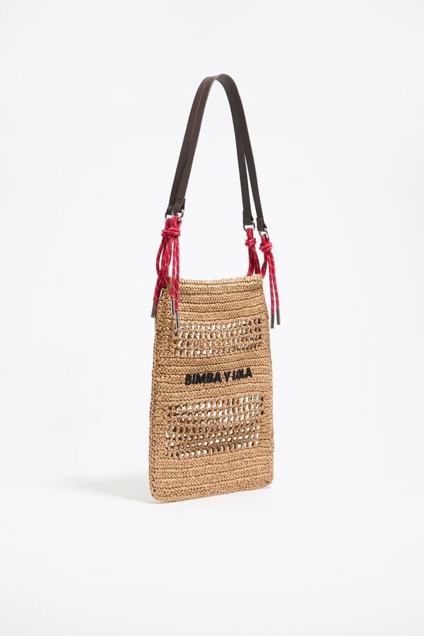 bimba & lola Draagtas gevlochten naturel