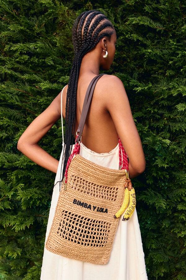 bimba & lola Draagtas gevlochten naturel