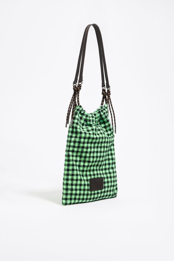 bimba & lola Draagtas ruiten groen