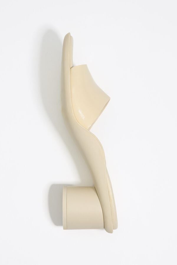 bimba & lola Haksandaal leer gebroken wit