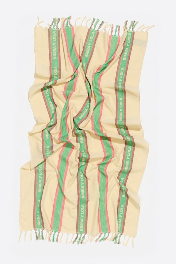 Bimba & Lola Handdoek Katoen Licht Beige