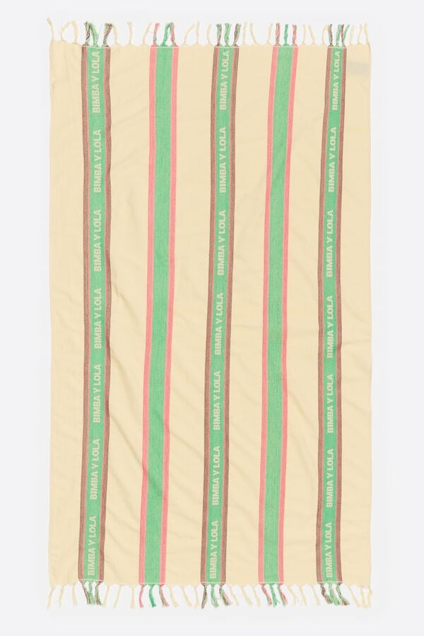 Bimba & Lola Handdoek Katoen Licht Beige