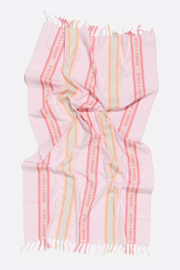 Bimba & Lola Handdoek Katoen Licht Roze