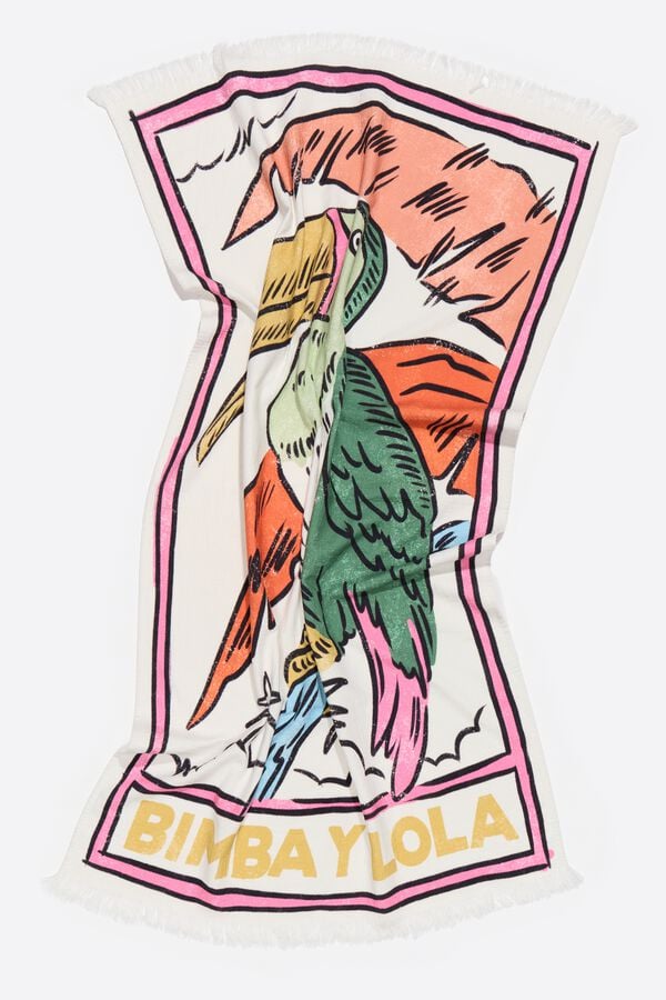 Bimba & Lola Handdoek Van Katoen Toekan