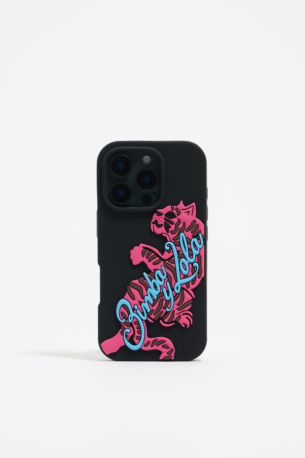 Bimba & Lola Hoesje IPhone 16 Pro Silicone Tijger