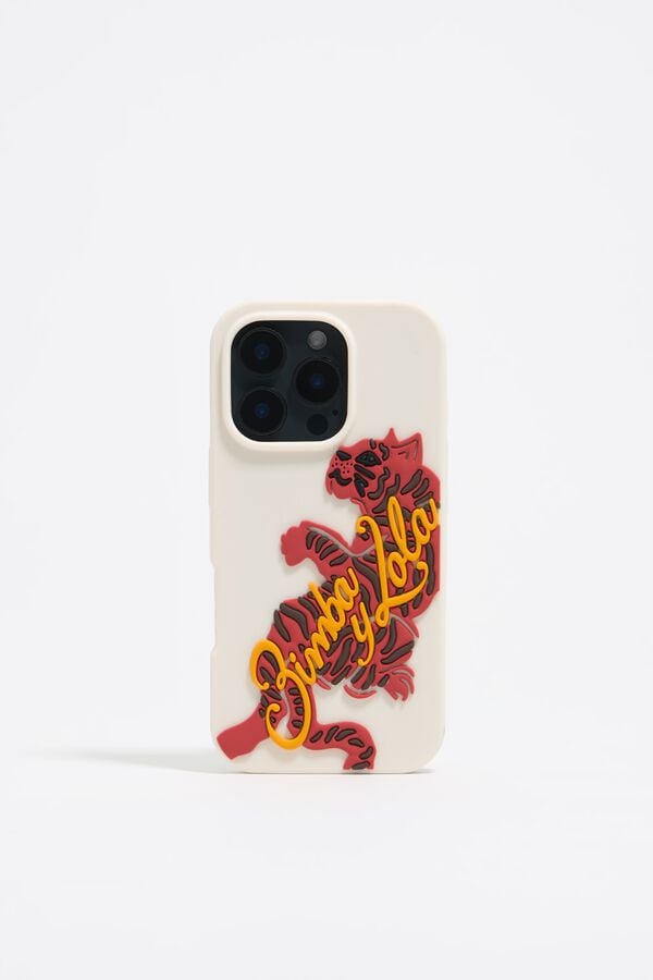 Bimba & Lola Hoesje IPhone 16 Pro Silicone Tijger