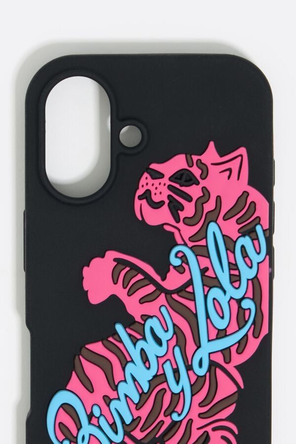 Bimba & Lola Hoesje IPhone 16 Silicone Tijger