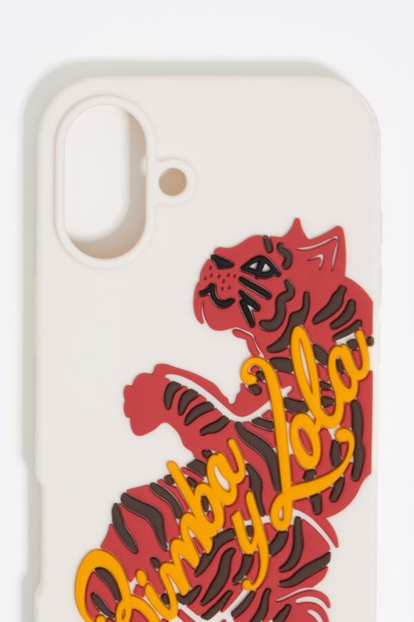 Bimba & Lola Hoesje IPhone 16 Silicone Tijger