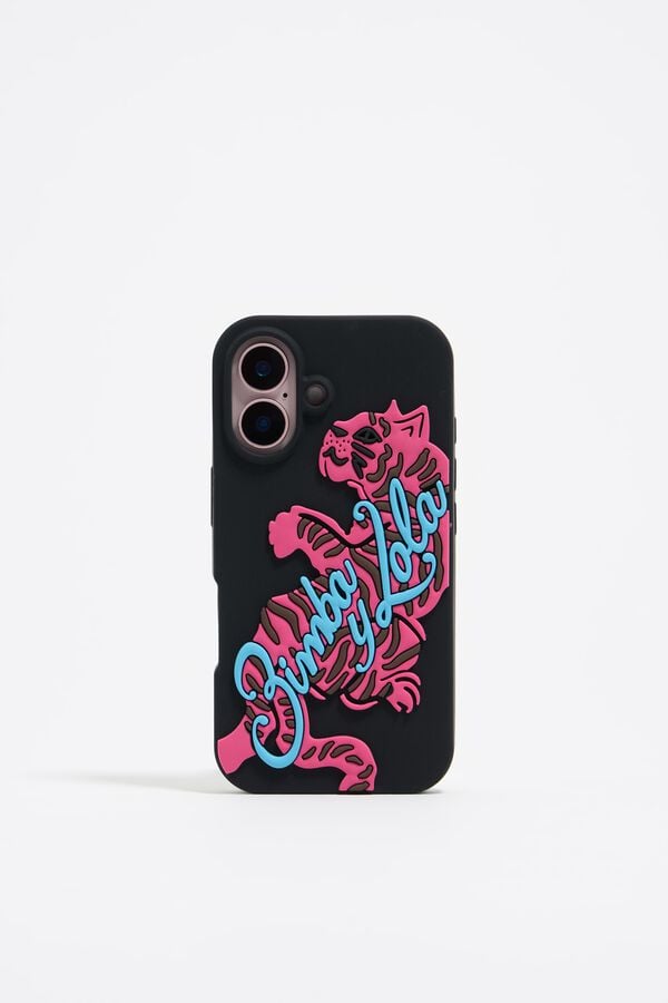 bimba & lola Hoesje iPhone 16 silicone tijger