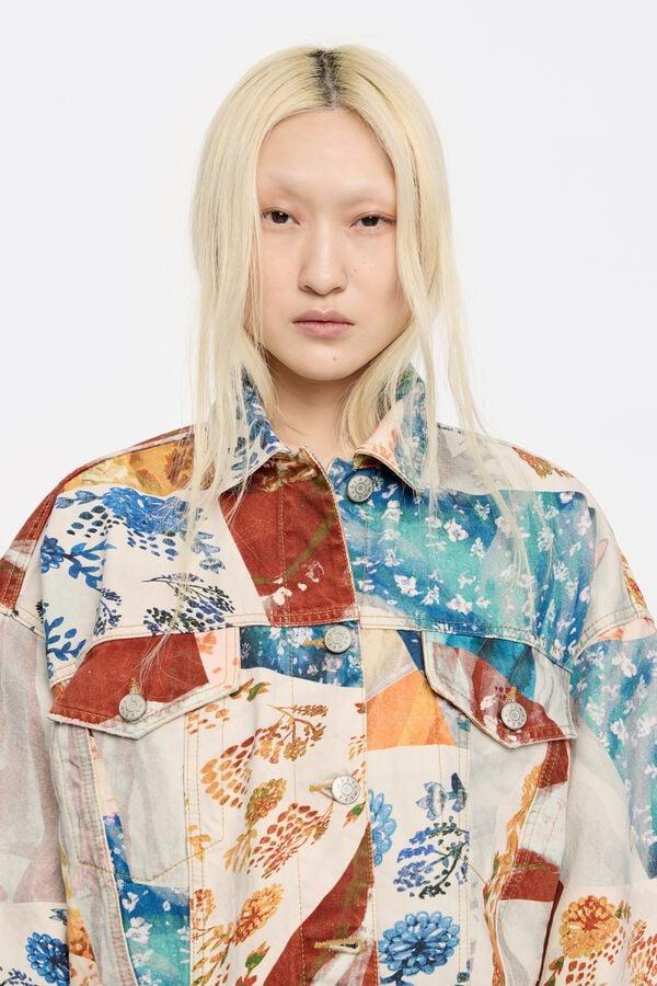 Bimba & Lola Jack Denim Oversized Patchwork Oranje