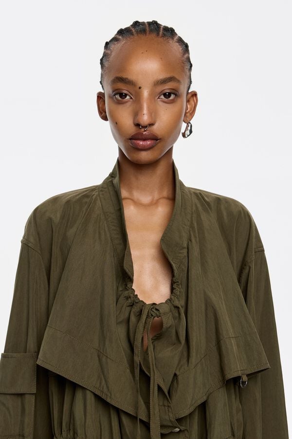 bimba & lola Jack gekruist soepelvallend donker kaki