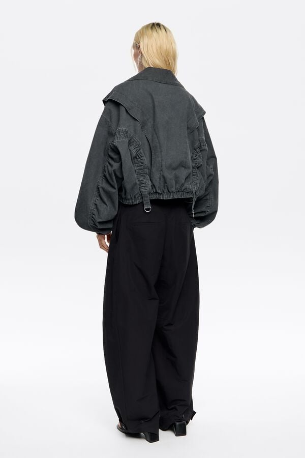 Bimba & Lola Jack Gerimpeld Oversized Zwart
