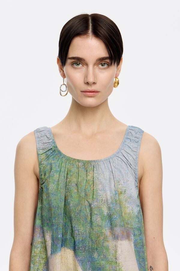 bimba & lola Jurk katoen gerimpeld