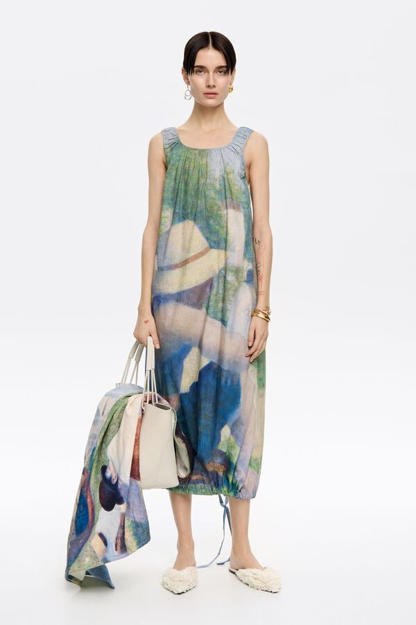 bimba & lola Jurk katoen gerimpeld