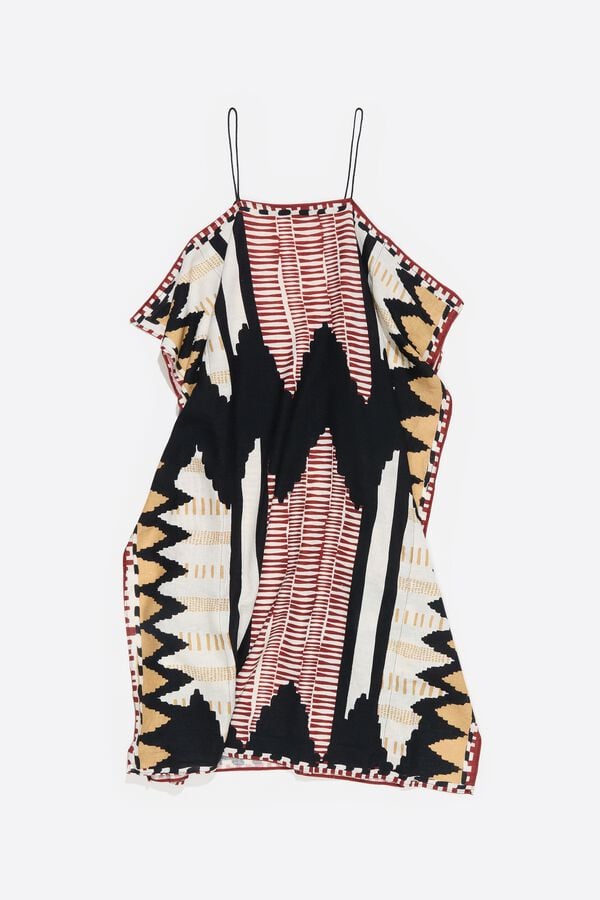 bimba & lola Jurk sjaal ikat zwart