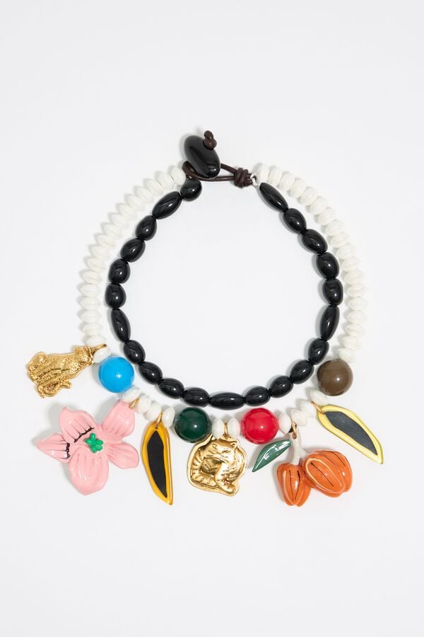 Bimba & Lola Ketting Dieren En Bloemen Mat