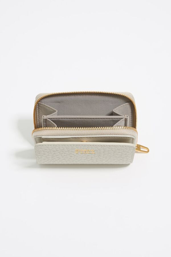 Bimba & Lola Klepportemonnee Leer Gebroken Wit