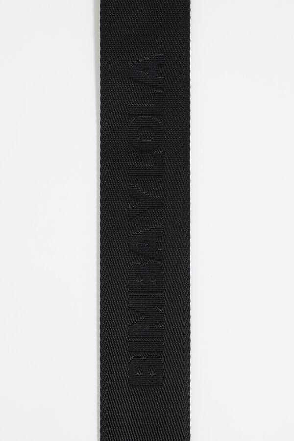 Bimba & Lola Lange Schouderriem Stof Logo Zwart