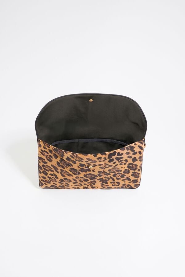 Bimba & Lola Laptophoes 13 5" Nylon Luipaard Naturel