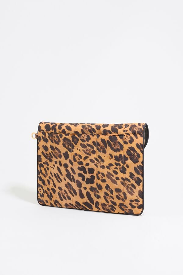 Bimba & Lola Laptophoes 13 5" Nylon Luipaard Naturel