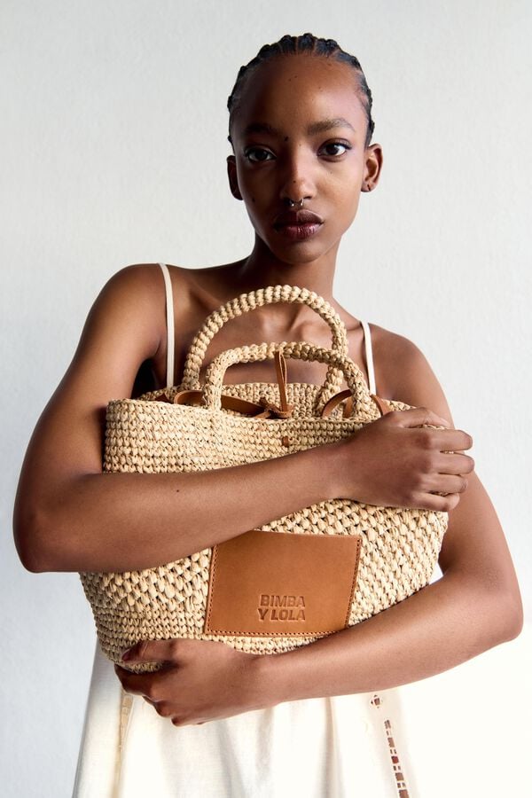 bimba & lola Mandtas groot naturel